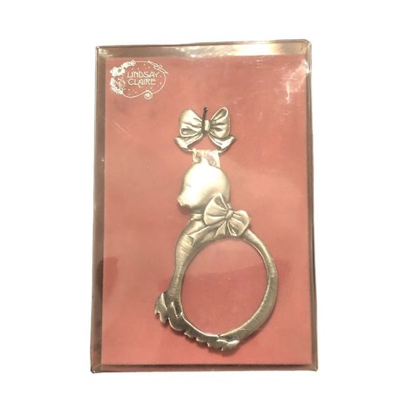 Lindsay Claire Signed Pewter Cat Photo‎ Ornament, NWT Original Packaging,… - Picture 5 of 5